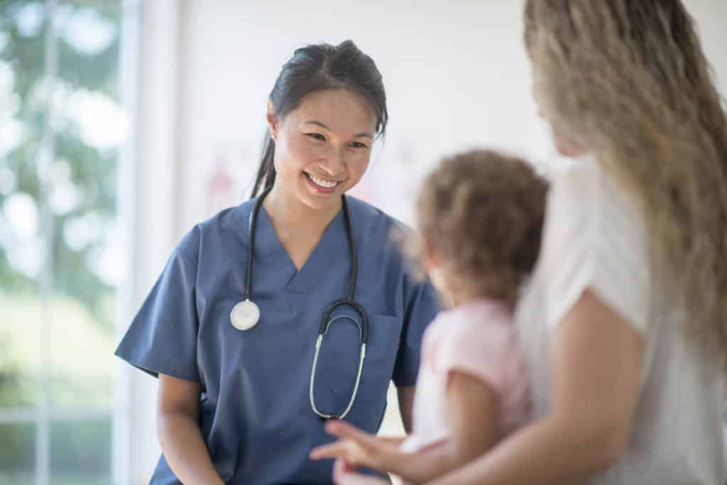 nurse with patients