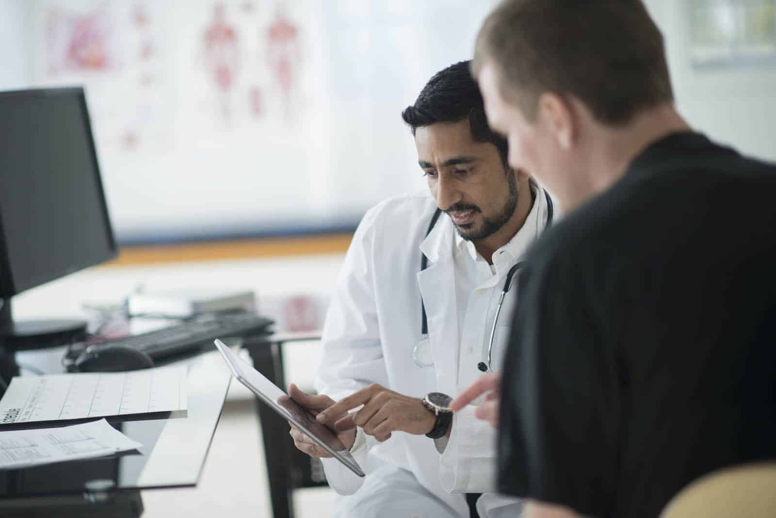 doctor with patient