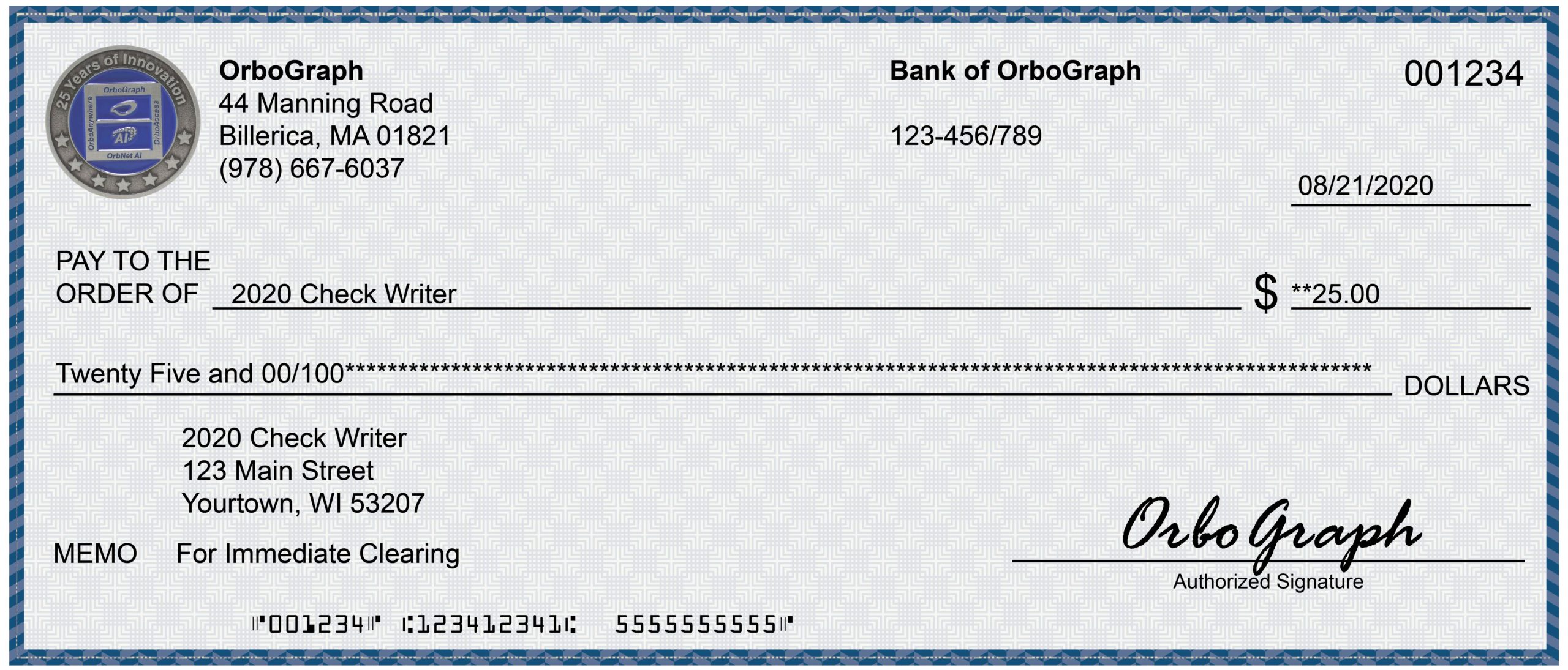 Real Bank Checks