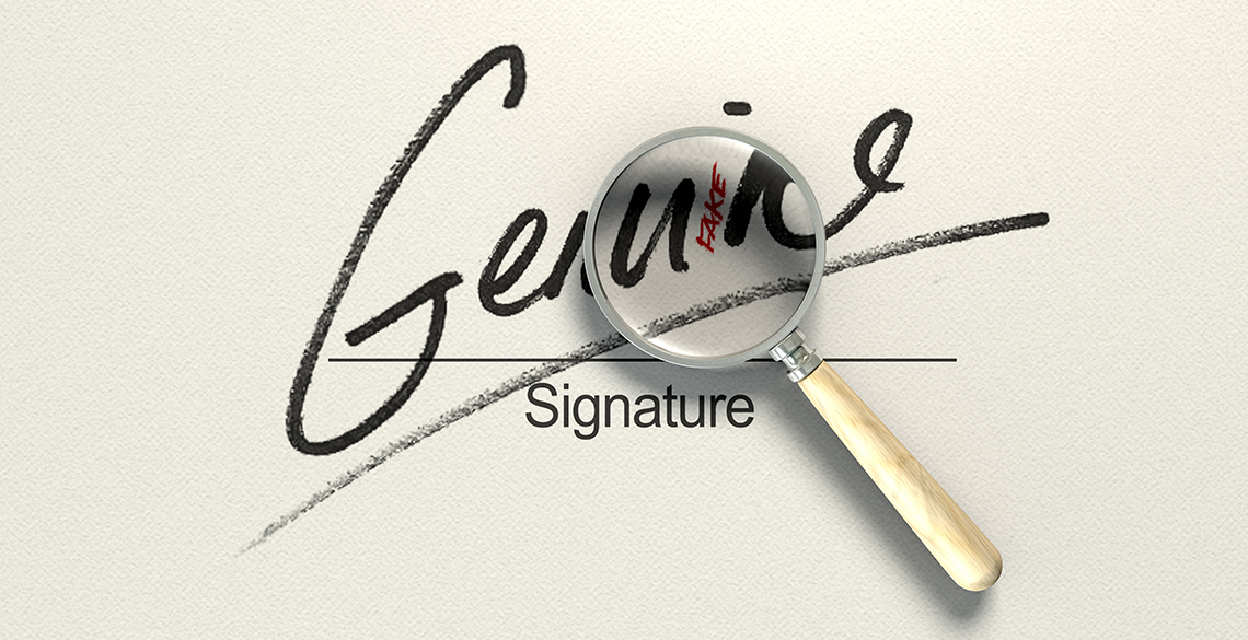 7 - Check Fraud Signature Genuine