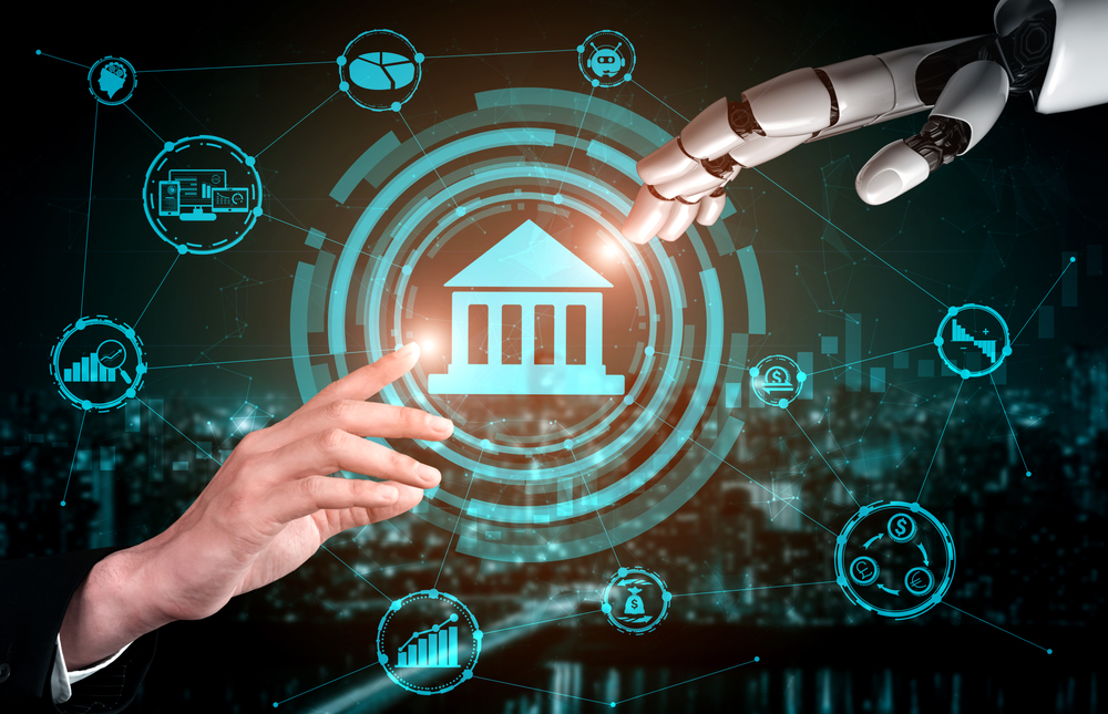  Banking blending the need for both human and AI labor. 