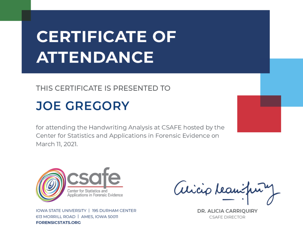 Csafe Hosts Forensic Handwriting Analysis Webinar Orbograph
