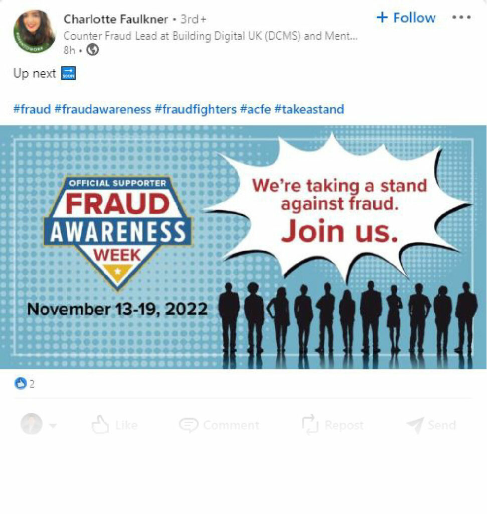 Fraud Awareness Week Highlighted on LinkedIn – OrboGraph