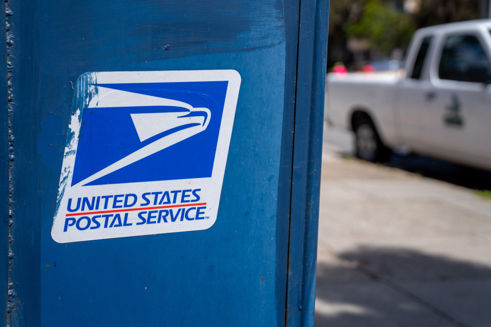 Blue Post Office Box