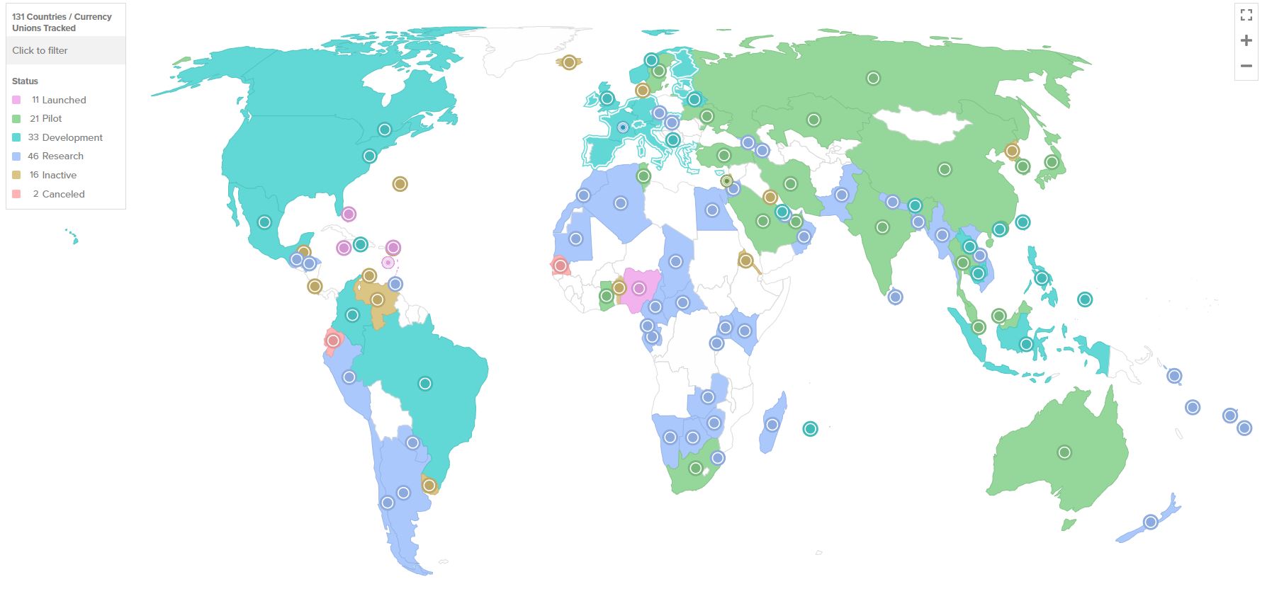 CBDC Map