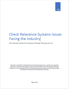 2022 Check Relevance Sustains Issues Facing the Industry
