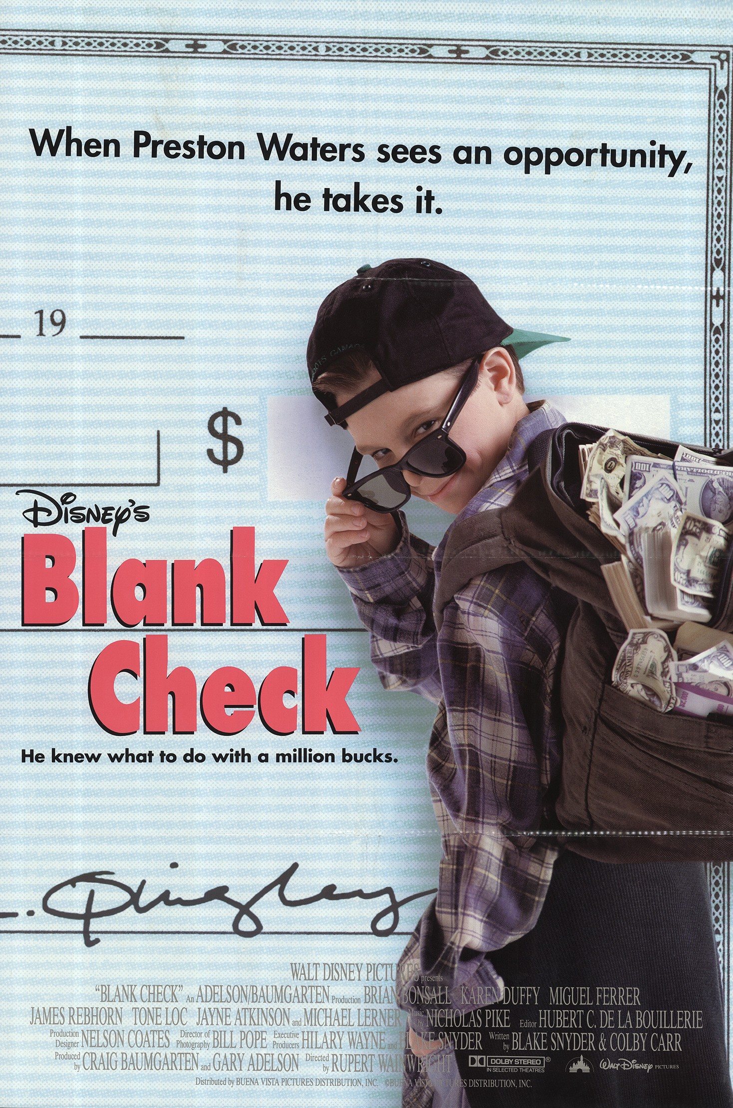 blank check movie poster