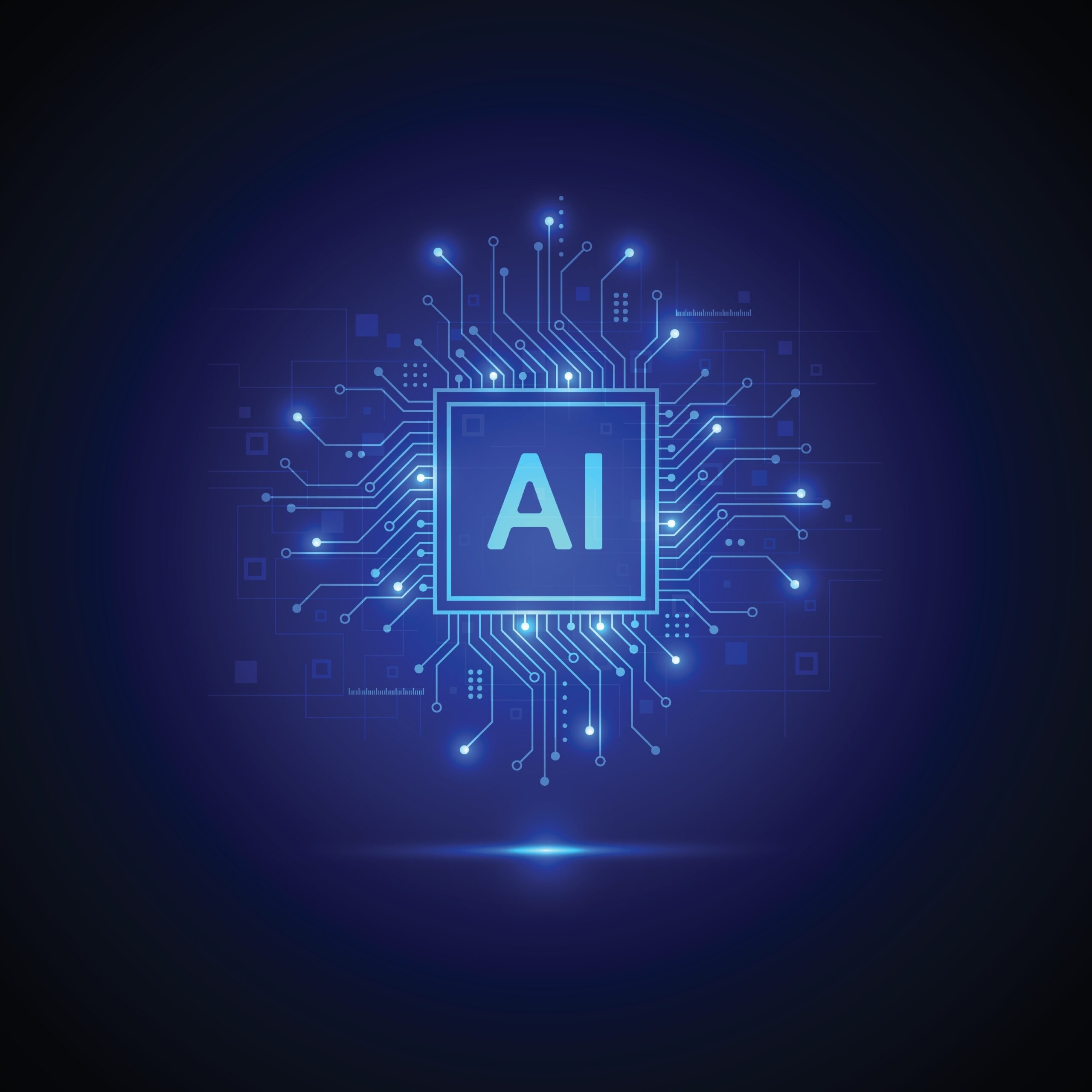 Artificial,Intelligence,Circuit,Line,Style.,Machine,Learning,Design.,Smart,Network