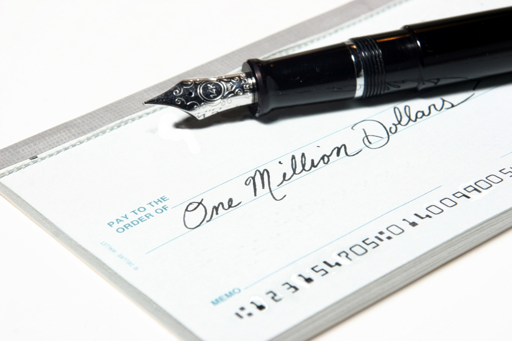 Check,For,1,Million,Dollars,,Silver/black,Fancy,Fountain,Pen
