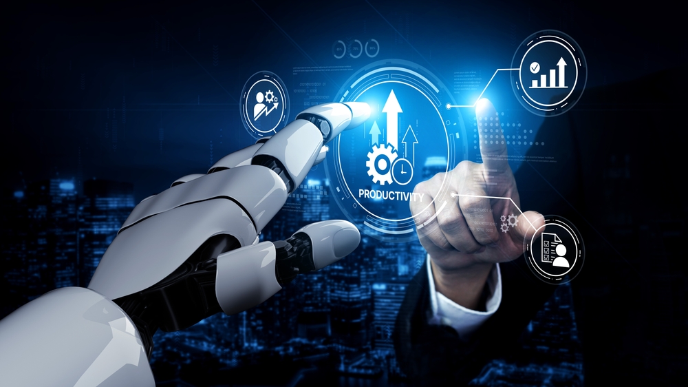 Ai,Boosts,Workplace,Productivity,With,Smart,Tracking,Tools,,Workflow,Optimization,